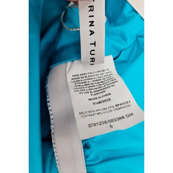 New Trina Turk Fontaine Off Shoulder Swimsuit Womens 8 Ruffle One Piece Floral - Picture 6 of 7